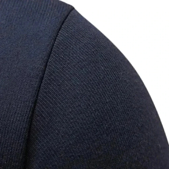Dark Blue Mens Turtleneck Sweater - Picture 6 of 7